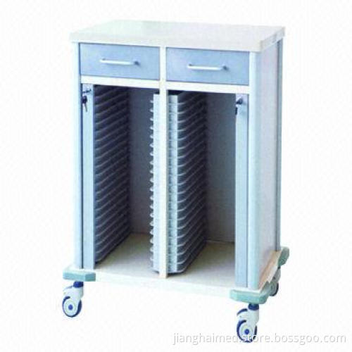 Record Trolley, Double Row, CE and ISO9000 Certified, Made of Plastic and Steel
